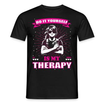 Do it yourself Handwerkerin Design - Männer T-Shirt - Schwarz - Vorne - AI Model Male 178 light (178cm)
