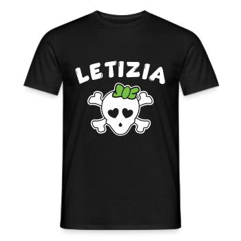 Pirate Letizia Design for Girls and Women - Men's T-Shirt - black - Front - AI Model Male 178 light (178cm)