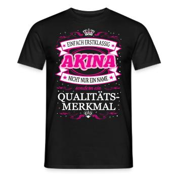 Quality Feature Akina Simply Top Notch Outfit - Men's T-Shirt - black - Front - AI Model Male 178 light (178cm)