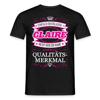 Quality Feature Claire Simply Top Notch Outfit - Men's T-Shirt - black - Front - AI Model Male 178 light (178cm)