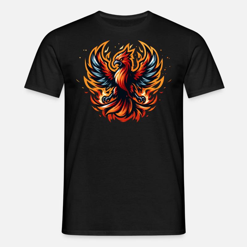 Phönix - Männer T-Shirt - Schwarz