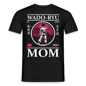 Wado Ryu Mom - Design de karaté cool pour les mamans - T-shirt homme - noir - Devant - AI Model Male 178 light (178cm)