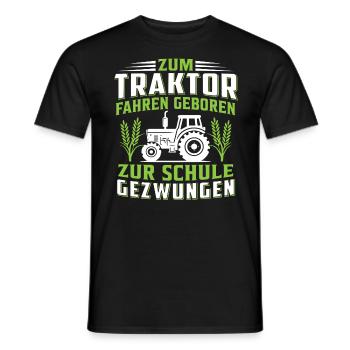 Zum Traktor fahren - Männer T-Shirt - Schwarz - Vorne - AI Model Male 178 light (178cm)