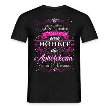 Votre Altesse l’Apothicaire entre dans la salle - T-shirt homme - noir - Devant - AI Model Male 178 light (178cm)