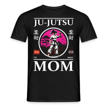 Ju-Jutsu Mom - Conception de Maman d’Autodéfense - T-shirt homme - noir - Devant - AI Model Male 178 light (178cm)