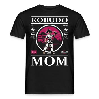 Kobudo Mom - Art de l’arme Mother Design - T-shirt homme - noir - Devant - AI Model Male 178 light (178cm)