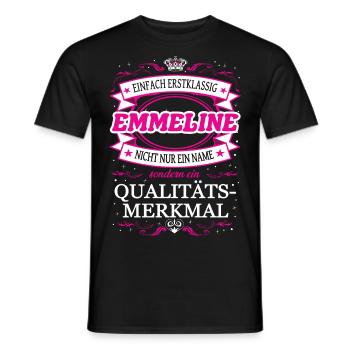 Quality feature Emmeline simply first-class - Men's T-Shirt - black - Front - AI Model Male 178 light (178cm)