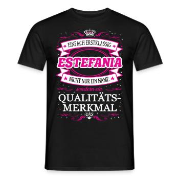Quality feature Estefania simply first-class - Men's T-Shirt - black - Front - AI Model Male 178 light (178cm)