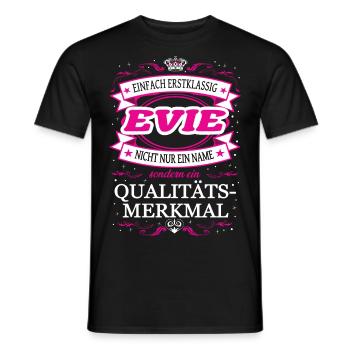 Caractéristique de qualité Evie tout simplement tenue de première classe - T-shirt homme - noir - Devant - AI Model Male 178 light (178cm)