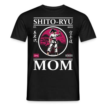 Shito-Ryu Karate Mom - Männer T-Shirt - Schwarz - Vorne - AI Model Male 178 light (178cm)