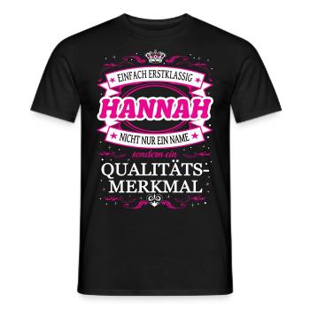 Qualitätsmerkmal Hannah einfach Erstklassig Outfit - Männer T-Shirt - Schwarz - Vorne - AI Model Male 178 light (178cm)