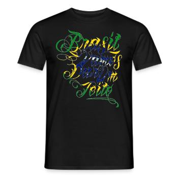 brazil gloria / illuminar seu mondo VDUJ - T-shirt homme - noir - Devant - AI Model Male 178 light (178cm)