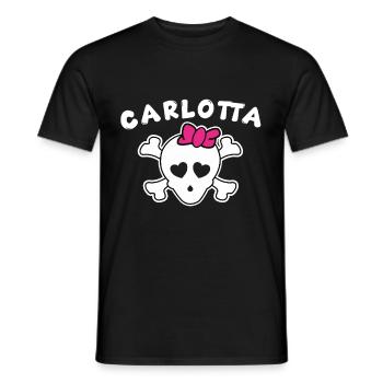 Pirate Carlotta Design for Girls and Women - Men's T-Shirt - black - Front - AI Model Male 178 light (178cm)