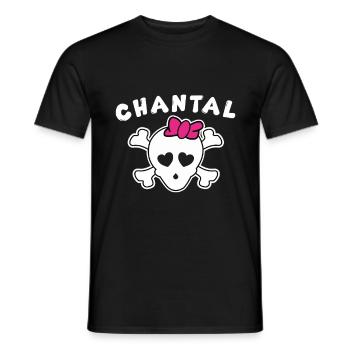 Piratin Chantal Design für Mädchen und Frauen - Männer T-Shirt - Schwarz - Vorne - AI Model Male 178 light (178cm)