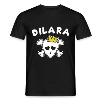 Piratin Dilara Design für Mädchen und Frauen - Männer T-Shirt - Schwarz - Vorne - AI Model Male 178 light (178cm)