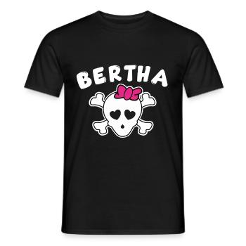 Pirate Bertha Design for girls and women - Men's T-Shirt - black - Front - AI Model Male 178 light (178cm)