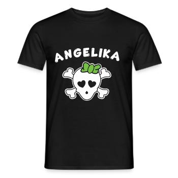 Piratin Angelika Design für Mädchen und Frauen - Männer T-Shirt - Schwarz - Vorne - AI Model Male 178 light (178cm)
