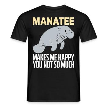 Lamantin - T-shirt homme - noir - Devant - AI Model Male 178 light (178cm)