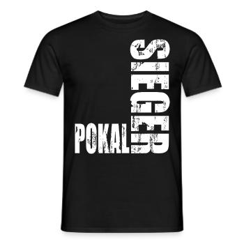 Pokalsieger 2026 - Männer T-Shirt - Schwarz - Vorne - AI Model Male 178 light (178cm)