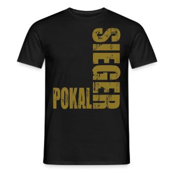 Pokalsieger 2026 - Männer T-Shirt - Schwarz - Vorne - AI Model Male 178 light (178cm)