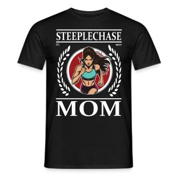 Steeplechace Mom - Course d’obstacles Mother Design - T-shirt homme - noir - Devant - AI Model Male 178 light (178cm)