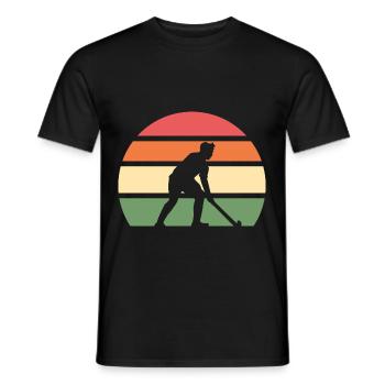 Hockey hockey de hockey coach - T-shirt homme - noir - Devant - AI Model Male 178 light (178cm)