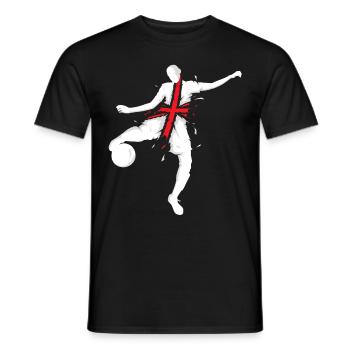 England Fußball Trikot Flagge Lions - Männer T-Shirt - Schwarz - Vorne - AI Model Male 178 light (178cm)