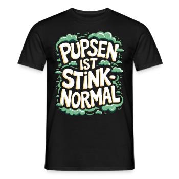 Furzen Spruch Pupsen Stinken Furz Geschenk - Männer T-Shirt - Schwarz - Vorne - AI Model Male 178 light (178cm)