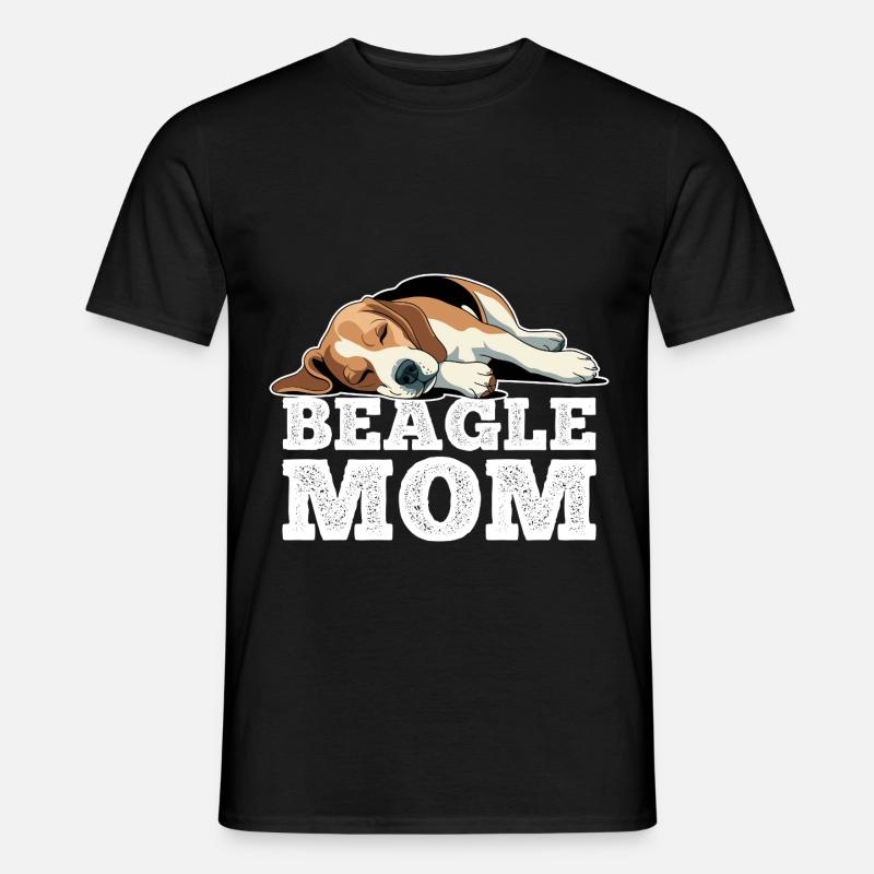 Beagle Mama - Männer T-Shirt - Schwarz