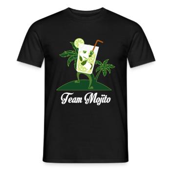 Mojito Funny Team Funny Drink Cocktail - Men's T-Shirt - black - Front - AI Model Male 178 light (178cm)
