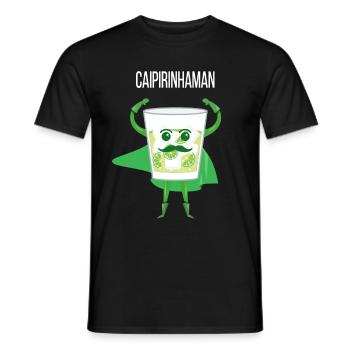 Caipirinha Lustig Witzig Superheld Cocktail - Männer T-Shirt - Schwarz - Vorne - AI Model Male 178 light (178cm)