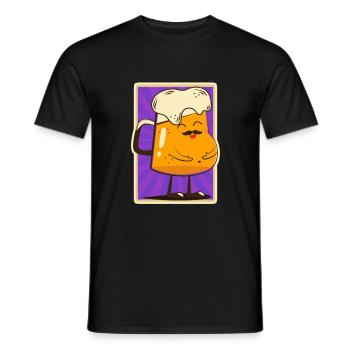 Bière bière bière - T-shirt homme - noir - Devant - AI Model Male 178 light (178cm)