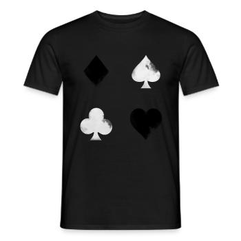 Couleurs de cartes - T-shirt homme - noir - Devant - AI Model Male 178 light (178cm)