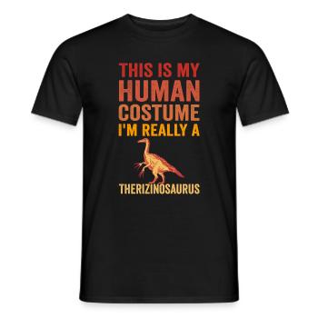 Therizinosaurus Birthday Kids Design - Men's T-Shirt - black - Front - AI Model Male 178 light (178cm)