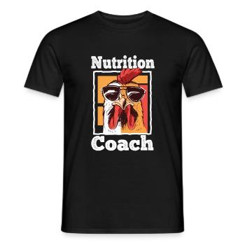 Gamefowl Nutrition Coach Soy Gallero - Männer T-Shirt - Schwarz - Vorne - AI Model Male 178 light (178cm)
