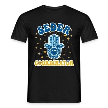 Jewish Family Pesach Seder Coordinator - Männer T-Shirt - Schwarz - Vorne - AI Model Male 178 light (178cm)