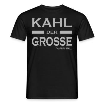 Kahl der Grosse - Haare-Glatze-lustige Sprüche V1 - Männer T-Shirt - Schwarz - Vorne - AI Model Male 178 light (178cm)
