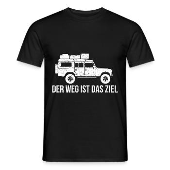 Weg ziel Geschenk Offroad Fahrzeug Geländewagen - Männer T-Shirt - Schwarz - Vorne - AI Model Male 178 light (178cm)