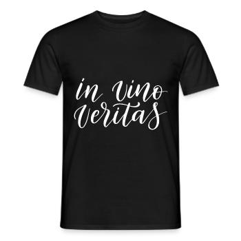 In Vino Veritas Wine Grape Wine Amateurs - T-shirt homme - noir - Devant - AI Model Male 178 light (178cm)