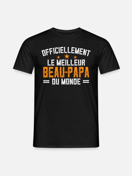 Officiellement Le Meilleur Beau Papa Du Monde - T-shirt homme - noir