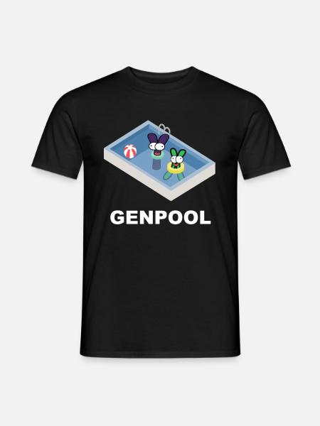 Genpool Lustiges Biologie Shirt - Männer T-Shirt - Schwarz