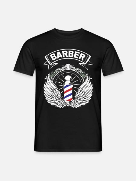 Barber Shirt Barber Pole Gifts - Men's T-Shirt - black
