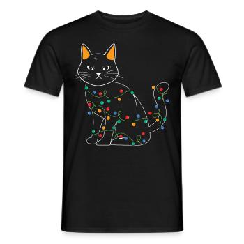 Cadeaux de Noël Noël - T-shirt homme - noir - Devant - AI Model Male 178 light (178cm)