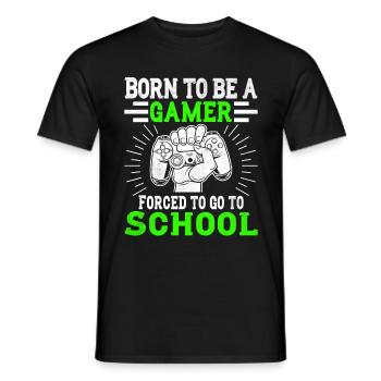Gaming - Gamer- Computerspiele - videospiele - Männer T-Shirt - Schwarz - Vorne - AI Model Male 178 light (178cm)