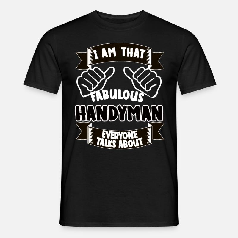 Handwerker Lustiger Spruch Geschenkidee - Männer T-Shirt - Schwarz