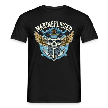 Marineflieger Anker im Tattoo Design - Männer T-Shirt - Schwarz - Vorne - AI Model Male 178 light (178cm)
