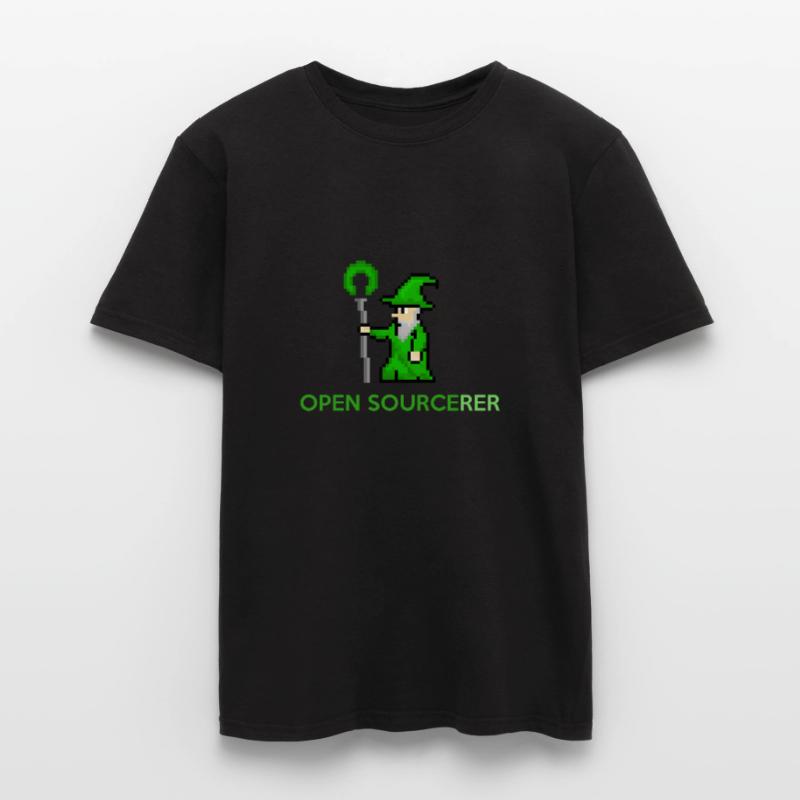 Open Source Sorcerer Programmierer T-Shirt Männer T-Shirt