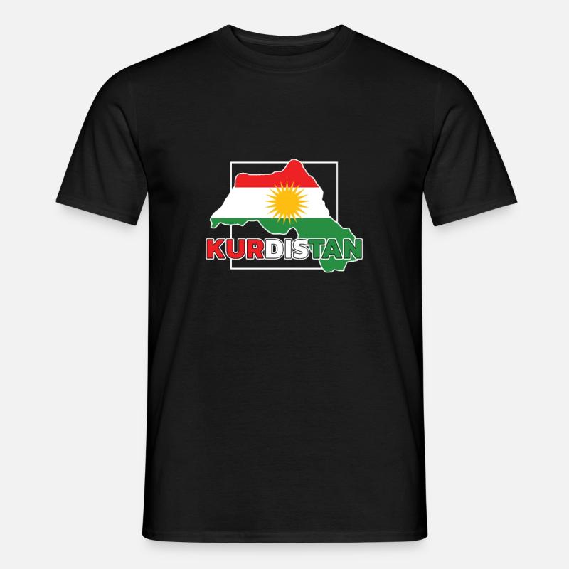 Kurdistan - Männer T-Shirt - Schwarz