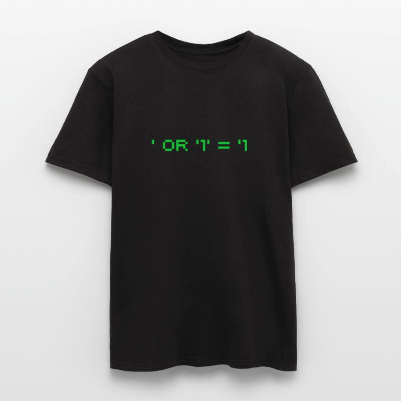 Hacker Pentest SQL Injection Männer T-Shirt