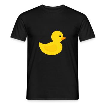 Canard en caoutchouc Canard en caoutchouc - T-shirt homme - noir - Devant - AI Model Male 178 light (178cm)